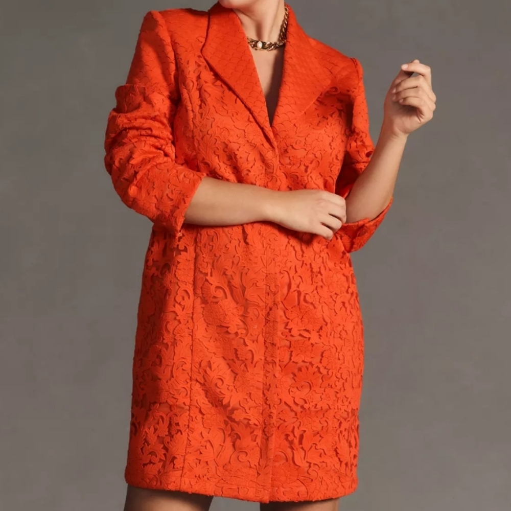 Pankaj & Nidhi V-Neck Blazer Mini Dress